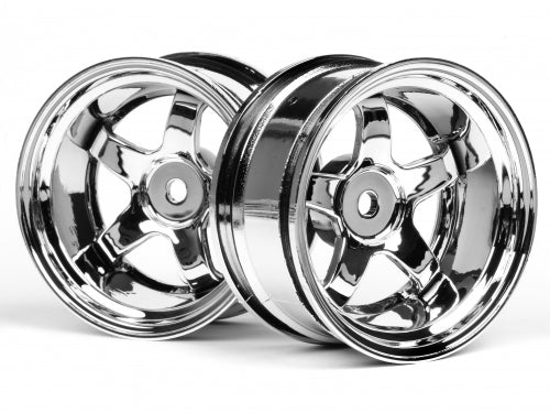 HPI 3593 Work Meister S1 Wheel 26mm Chrome (9mm Offset)