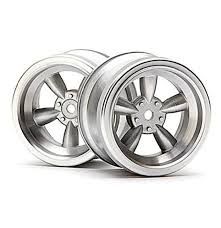 HPI Vintage 5-Spoke Wheel, 31mm, Matte Chrome (HPI3820)