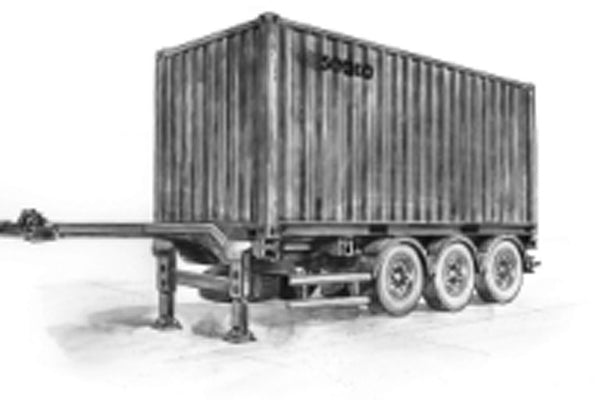 ITA3887 ITALERI 20' CONTAINER TRAILER