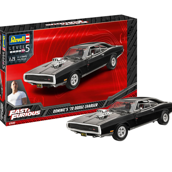67693 REVELL Fast & Furious - Dominics 1970 Dodge Charger - Model Set