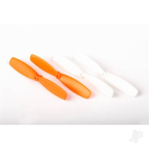 ARES AZSH1618 PROPELLER/ROTOR BLADE, 2 ORANGE/ 2 WHITE (SPECTRE X, QX75)