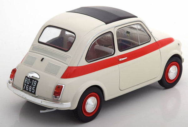 S1801401 - Solido 1960 Fiat 500L Nuova Sport - White Red