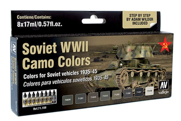71188 SOVIET WWII CAMO COLORS 8X17ML