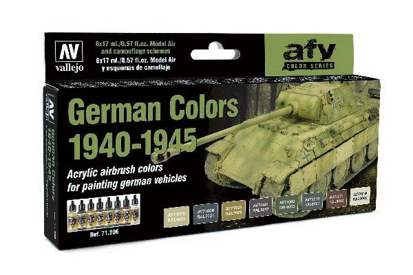 71206 VALLEJO GERMAN COLORS 1940-1945 6X17ML