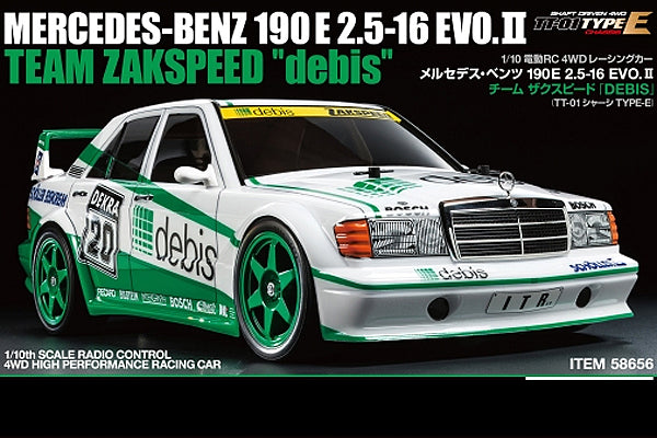 58656 TAMIYA MERCEDES 190E E2 ZAKSPEED DEBIS TT-01E