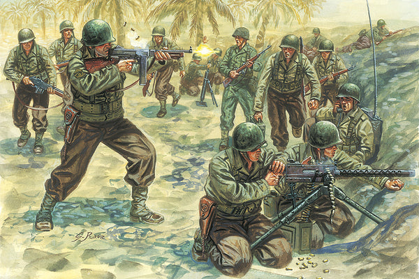 ITA6120 ITALERI 1/72 2ND WW AMERICAN INFANTRY