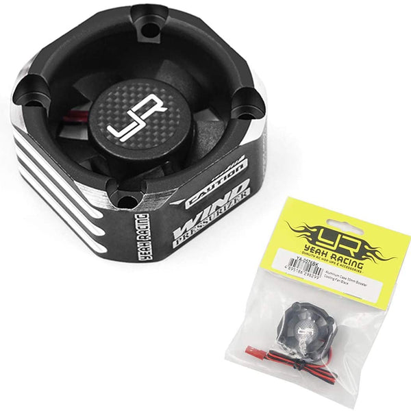 YA-0576BK Yeah Racing Aluminum Case 30mm Booster Cooling Fan Black