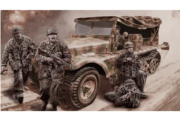 ITA6561 ITALERI Sd.Kfz. 10 DEMAG D7 with German Paratroops