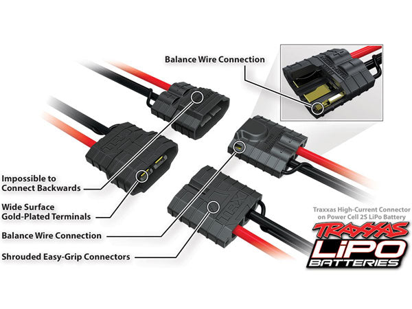 TRX2854X Traxxas 10000mah 7.4v 2-Cell 25C LiPo ID Battery