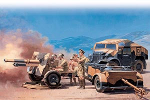 7027 ITALERI MORRIS QUAD W-25 PDR GUN