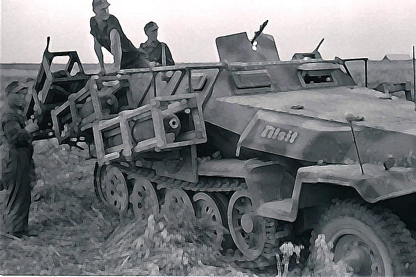 7080 - 1/72 SD KFZ 251/1 STUKA ZU FUSS