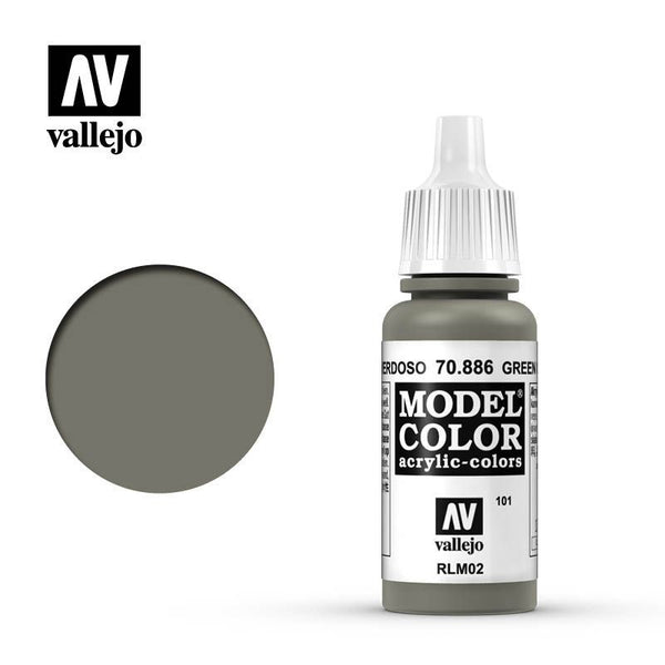 Vallejo Model Color Acrylic - Green Grey 70.886