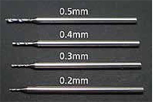 74115 TAMIYA FINE PIVOT BIT 0.4MM SHANK 1MM