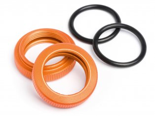 HPI 87492 - SHOCK ADJUSTER NUT 20mm (ORANGE/2pcs)