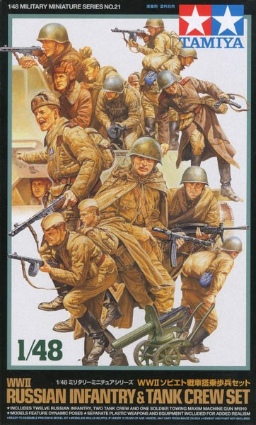 32521 TAMIYA 1:48 RUSSIAN INFANTRY & TANK CREW
