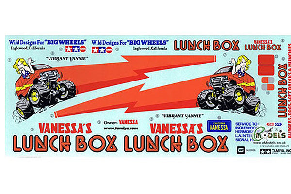 9495470 Tamiya LUNCH BOX STICKERS