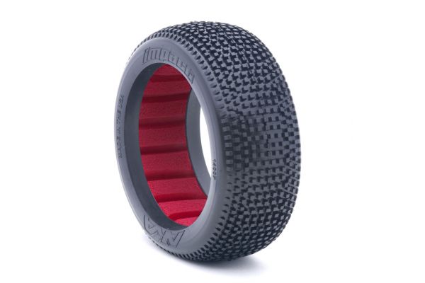 AKA14007QR AKA Impact 1:8 Buggy Tyre Super Soft Longwear with Insert (2)