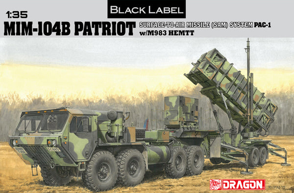 3558 DRAGON MIM-104B Patriot Surface-To-Air Missile (SAM) System (PAC-1) w/M983 HEMTT - "Black Label Series"