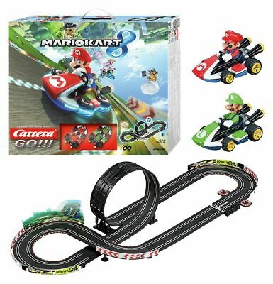 CARRERA GO! Mario Kart 5m 1:43 Slot Set Featuring Mario / Luigi