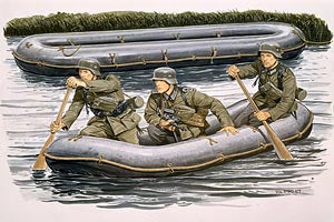 6076 DRAGON GERMAN STURMPIONIER W/ASS RAFT