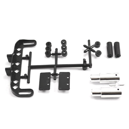 FAST2202 Fastrax Twin chrome Exhaust Pipes With Rear Body Mount