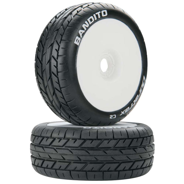 G-DTXC3638 - Bandito 1/8 Buggy Tire C2 Mounted White (2)