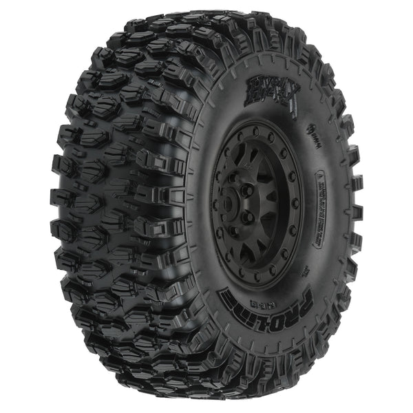 PRO10128-10 Proline 1/10 Hyrax G8 F/R 1.9" Crawler Tires Mounted 12mm Black Impulse Beadlocks