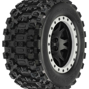 PRO10131-13 Proline 1/5 Badlands MX43 Pro-Loc F/R X-MAXX MTD 24mm Blk/Gry Impulse Beadlocks