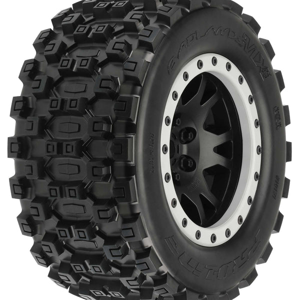 PRO10131-13 Proline 1/5 Badlands MX43 Pro-Loc F/R X-MAXX MTD 24mm Blk/Gry Impulse Beadlocks