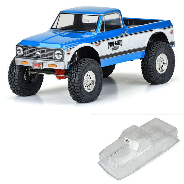PRO3604-00 PROLINE 1/10 1972 Chevy K-10 Clear Body 12.3" Wheelbase Crawlers