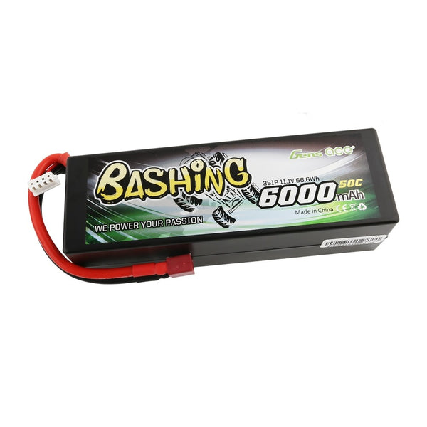 GE3-6000-3D GENS ACE BASHING 6000MAH 11.1V 3S 50C LIPO BATTERY WITH DEANS