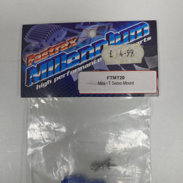 FASTRAX FTMT20 Mini T Servo Mount - Blue Aluminum