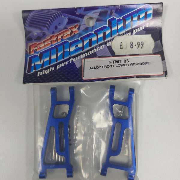 FTMT03 FASTRAX Mini T Front Wishbones - Blue Aluminum