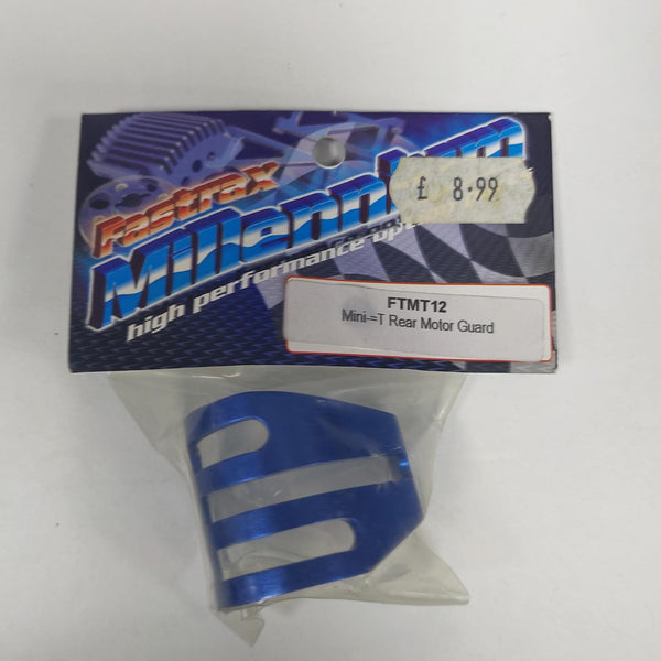 FASTRAX FTMT12 Mini T Rear Motor Guard - Blue Aluminum