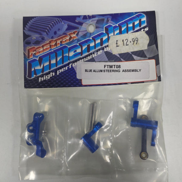 FASTRAX FTMT08 Mini T Steering Assembly - Blue Aluminum
