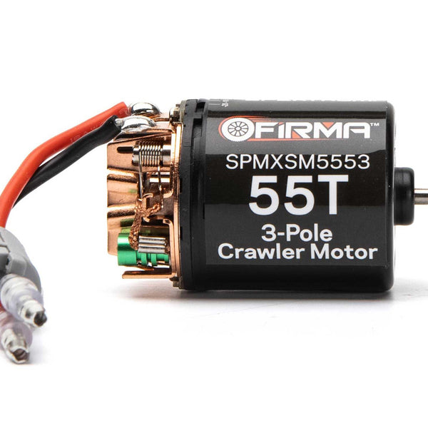 SPEKTRUM SPMXSM5553 Firma 55T Rebuildable 3-Pole Brushed Crawler Motor