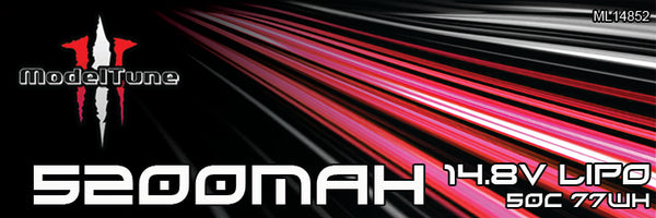 ML14852 Modeltune 5200mah 14.8v 4s Lipo 50c