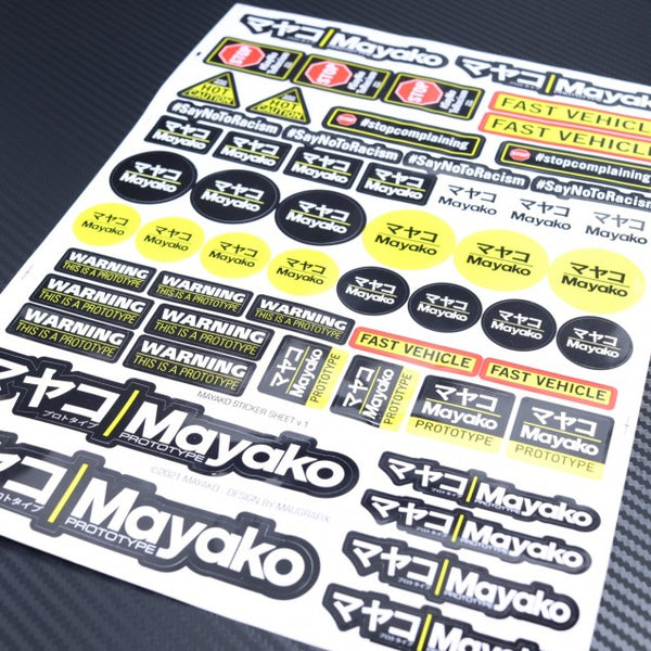 MYM0011 マヤコMayako Official PROTOTYPE Mixed Sticker Sheet