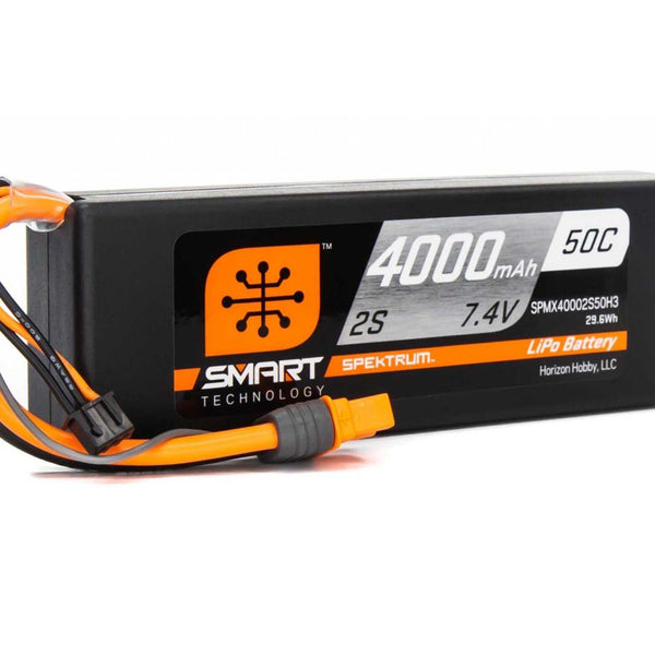 O-SPMX40002S50H3 4000mAh 2S 7.2V Smart LiPo Battery 30C; IC3