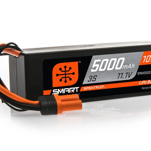 O-SPMX50003S100H3 - 5000mAh 3S 11.1V 100C Smart LiPo Hardcase; IC3