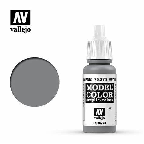 Vallejo Model Color Acrylic - Medium Sea Grey 70.870