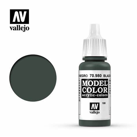 Vallejo Model Color Acrylic - Black Green 70.980