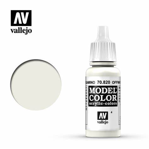 Vallejo Model Color Acrylic - Off-White 70.820