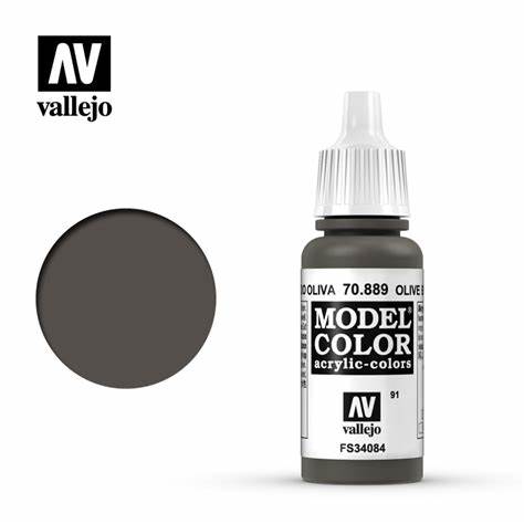 Vallejo Model Color Acrylic - Olive Brown 70.889