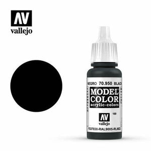 Vallejo Model Color Acrylic - Black 70.950