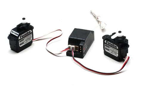 RS-124F-S3108M/2 FUTABA 4CH MICRO RX & SERVOS