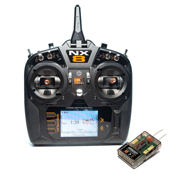 SPM8200EU SPEKTRUM NX8 8 Channel System w/ AR8020T Telemetry Receiver