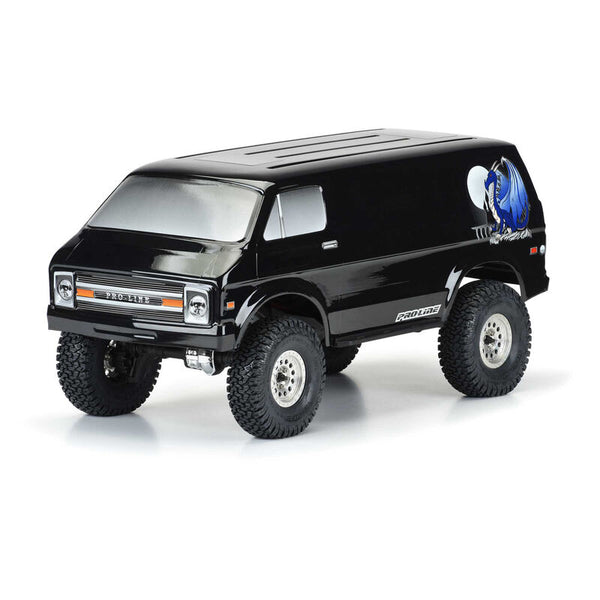 PL3552-18 ProLine 70's Rock Van 12.3" Tough-Color Rock Crawler Body (Black)