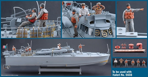 5611 ITALERI M.A.S. CREW and accessories