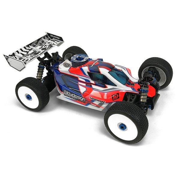 BD-VIS-AERC8B3.1 Bittydesign VISION Team Associated Pre cut Nitro Body CLEAR